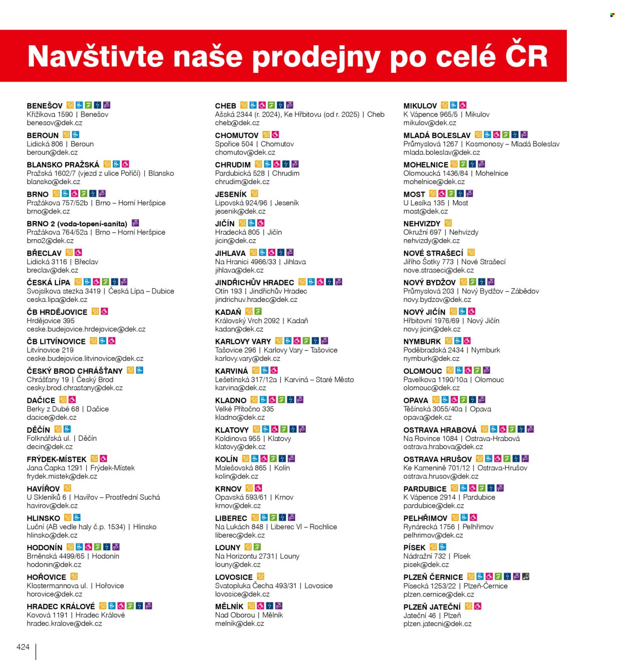 Leták DEK. Strana 426