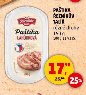 PAŠTIKA ŘEZNÍKŮV TALÍŘ