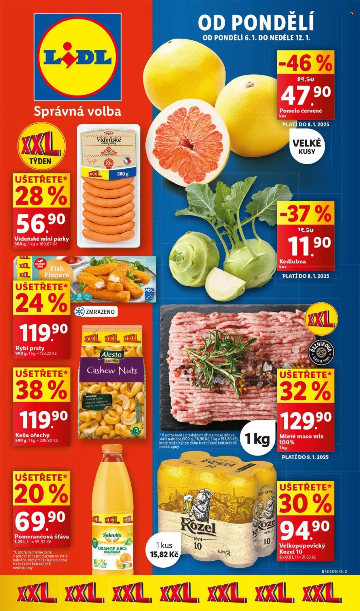 Leták Lidl - 6.1.2025 - 12.1.2025. Strana 1