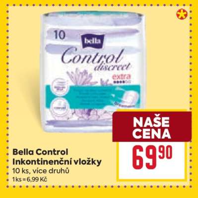 Bella Control inkontinenční vložky