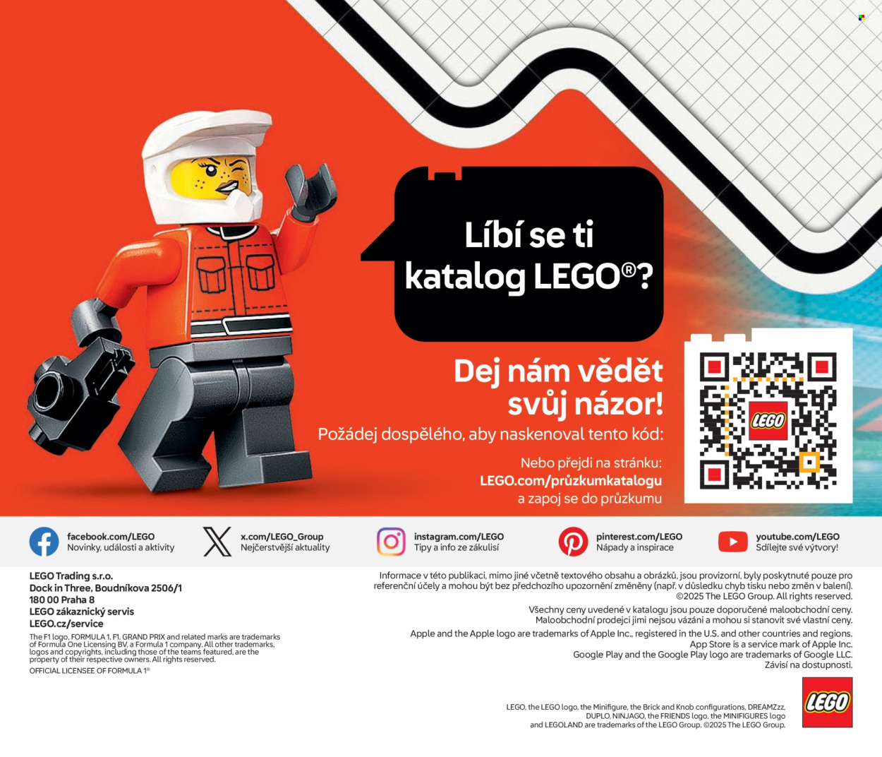 Leták LEGO - 1.1.2025 - 30.6.2025. Strana 1