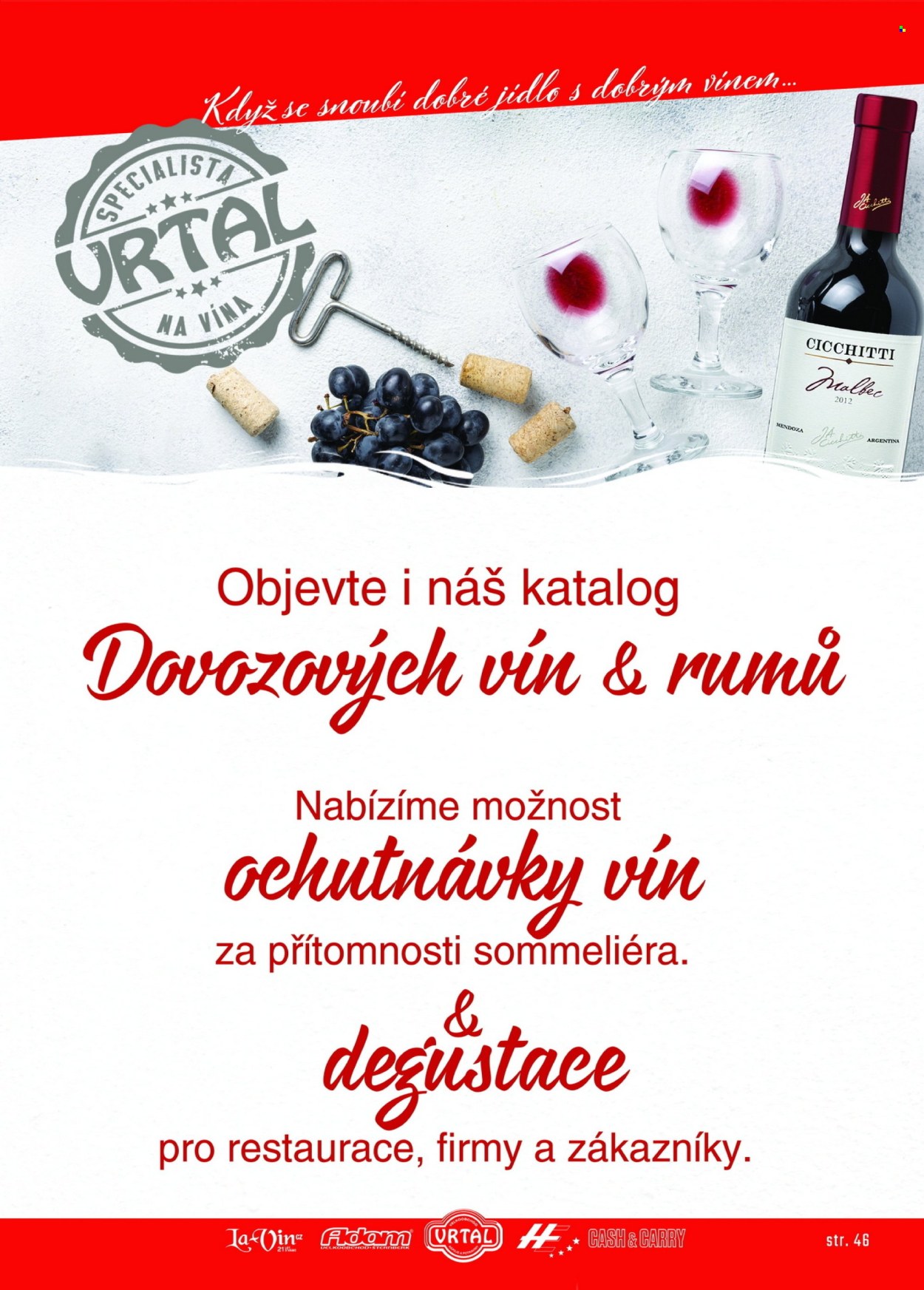 Leták Vrtal. Strana 1