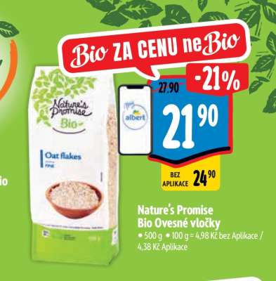 Nature’s Promise Bio Ovesné vločky