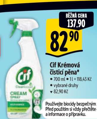 Cif Krémová čisticí pěna