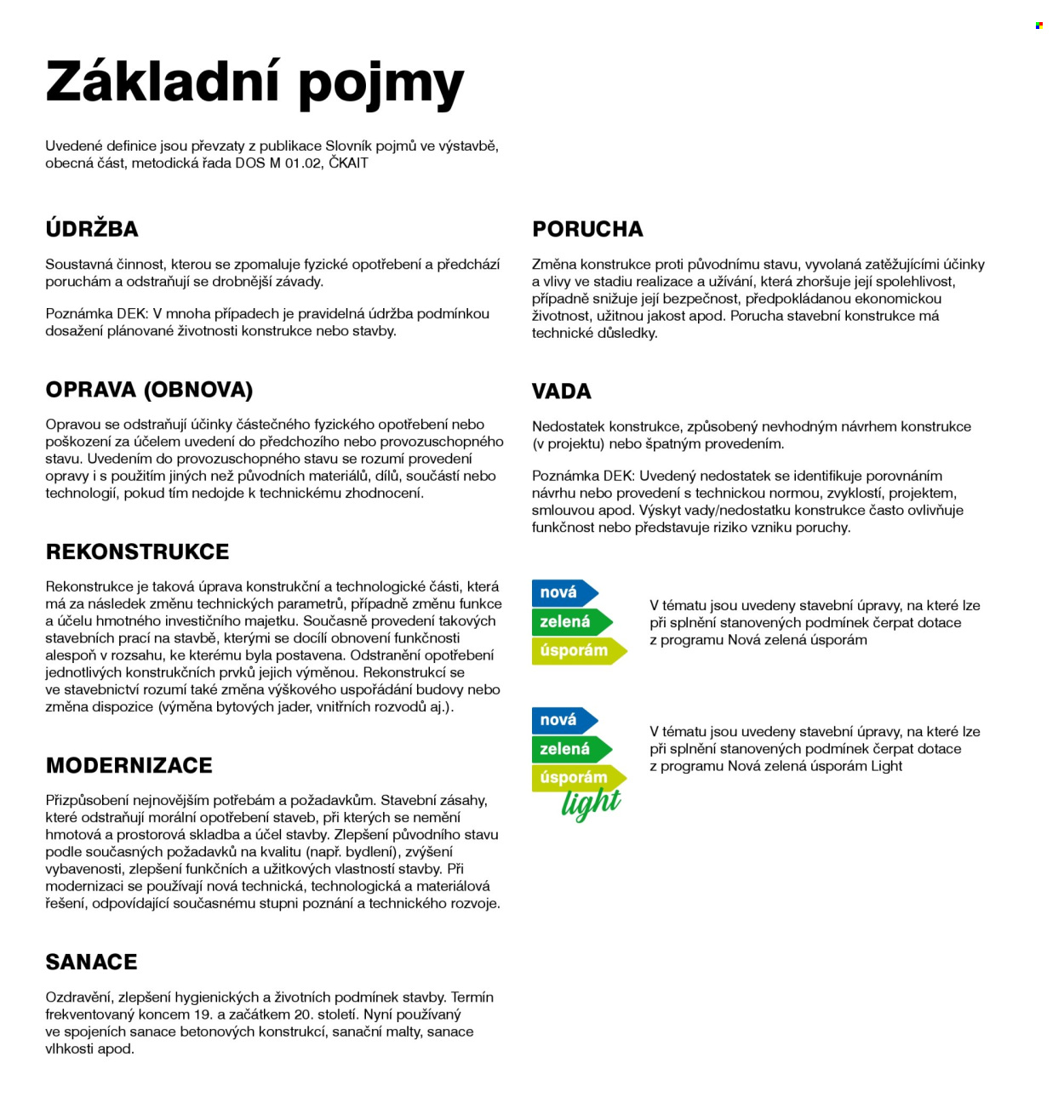 Leták DEK. Strana 4