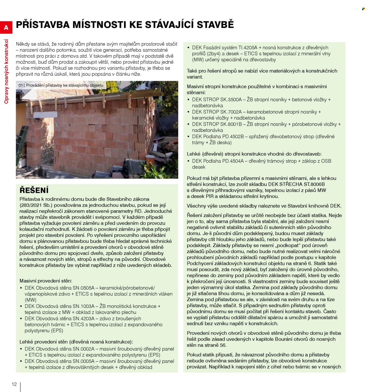 Leták DEK. Strana 14