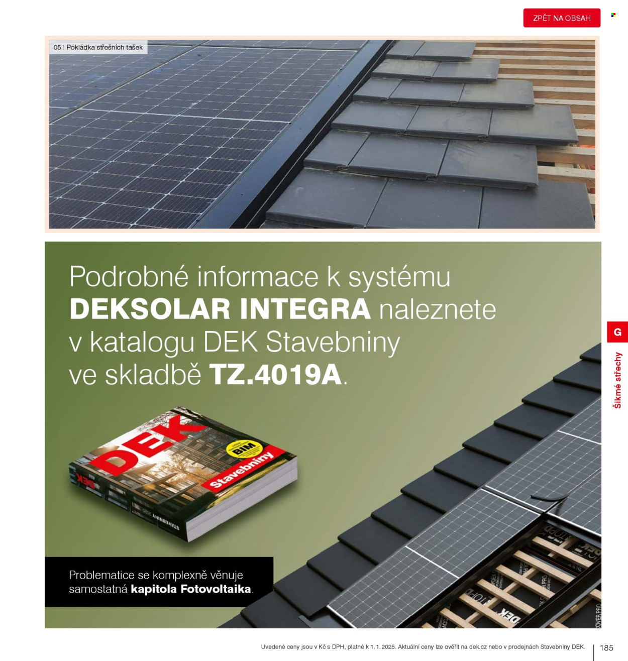 Leták DEK. Strana 187