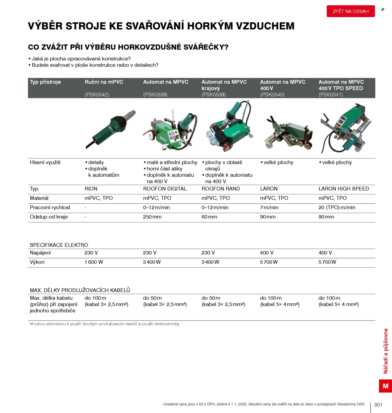 Leták DEK. Strana 303