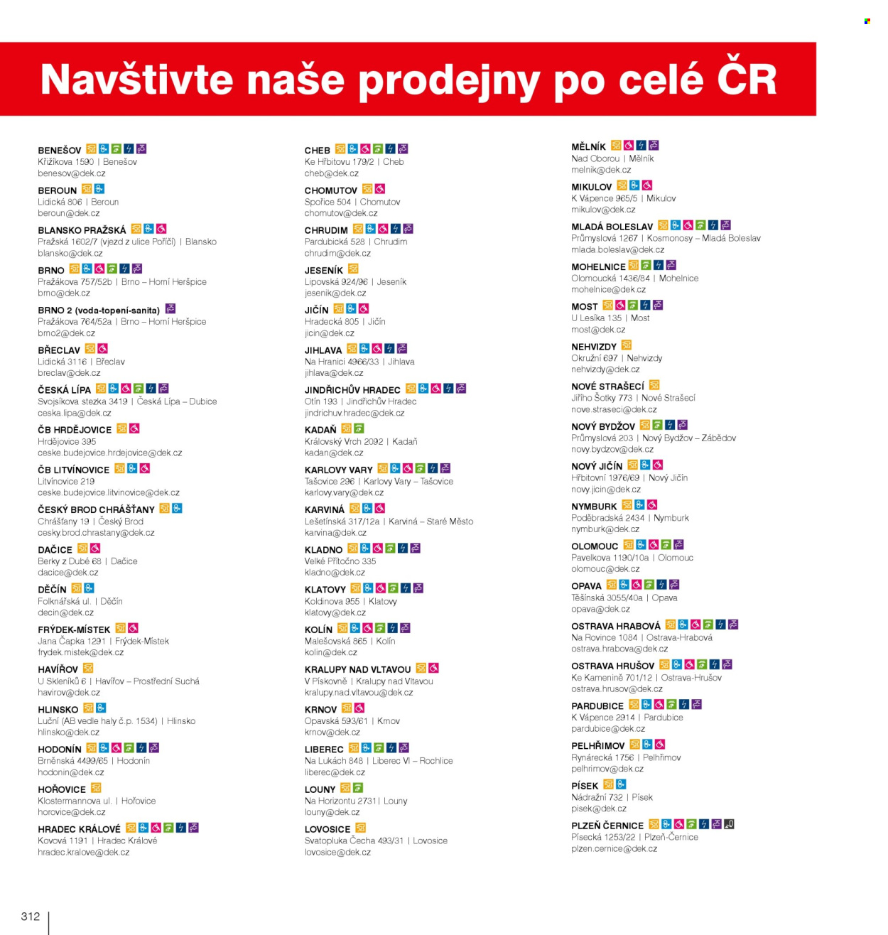 Leták DEK. Strana 314