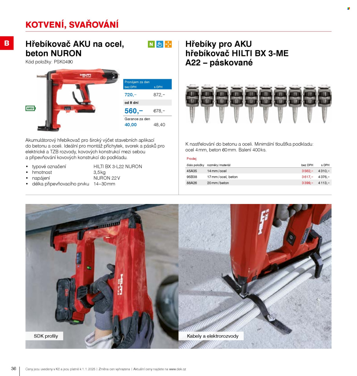 Leták DEK. Strana 38