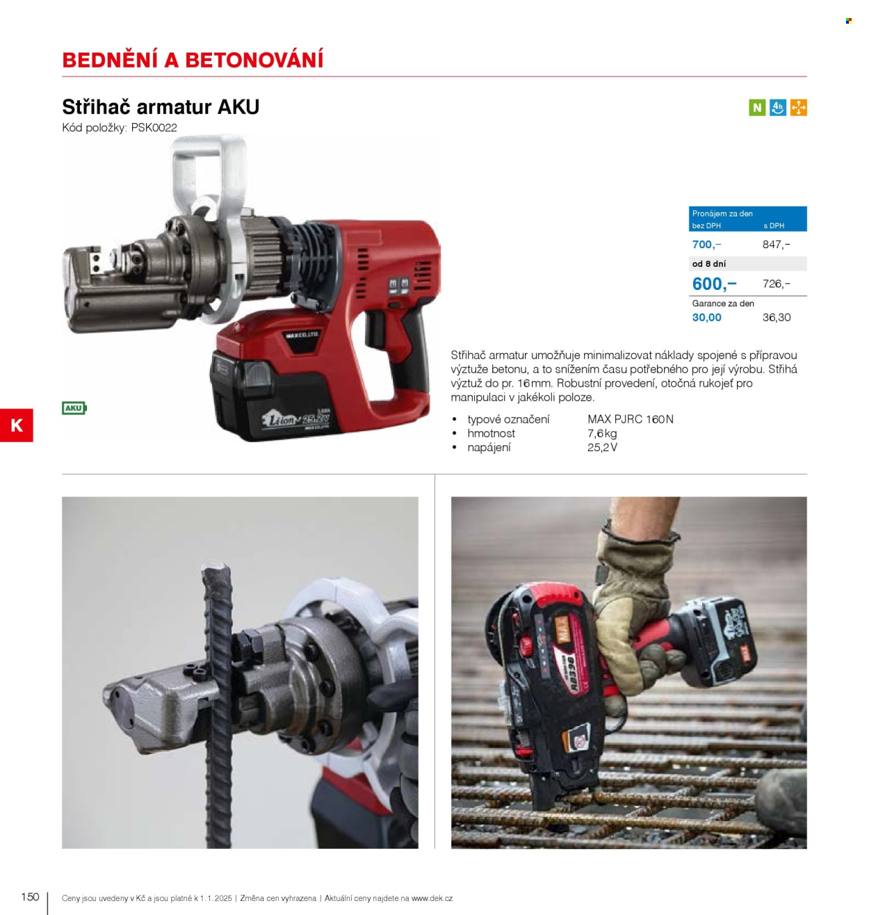 Leták DEK. Strana 152