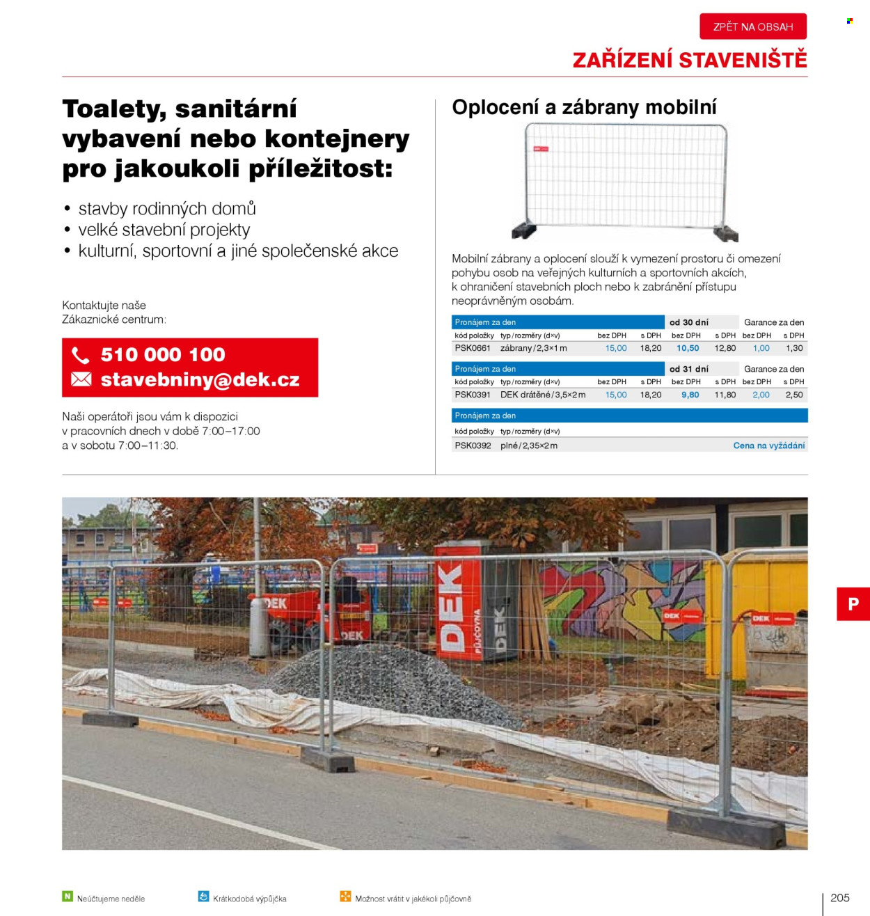 Leták DEK. Strana 207