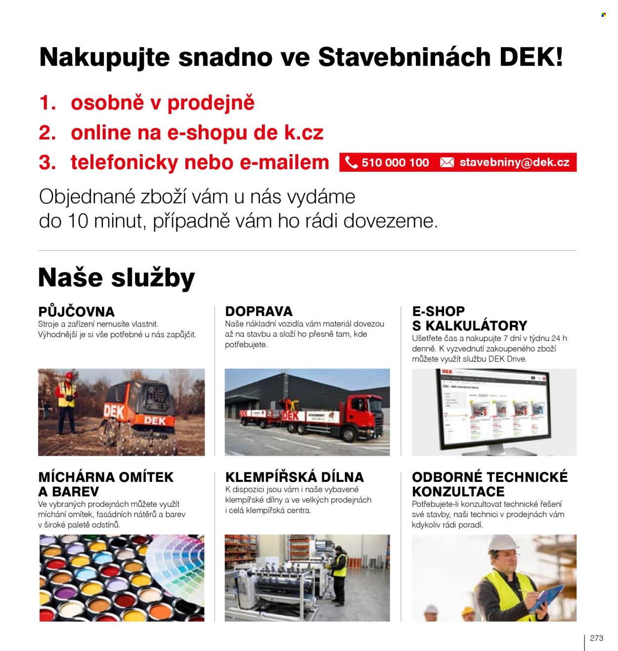 Leták DEK. Strana 275