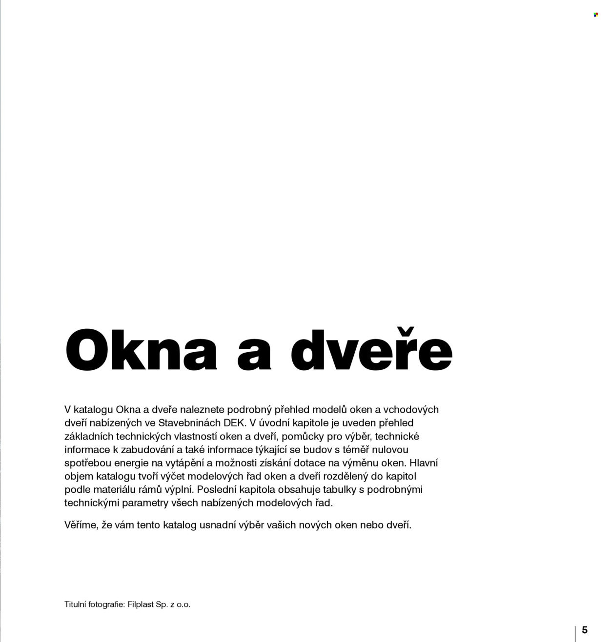 Leták DEK. Strana 4