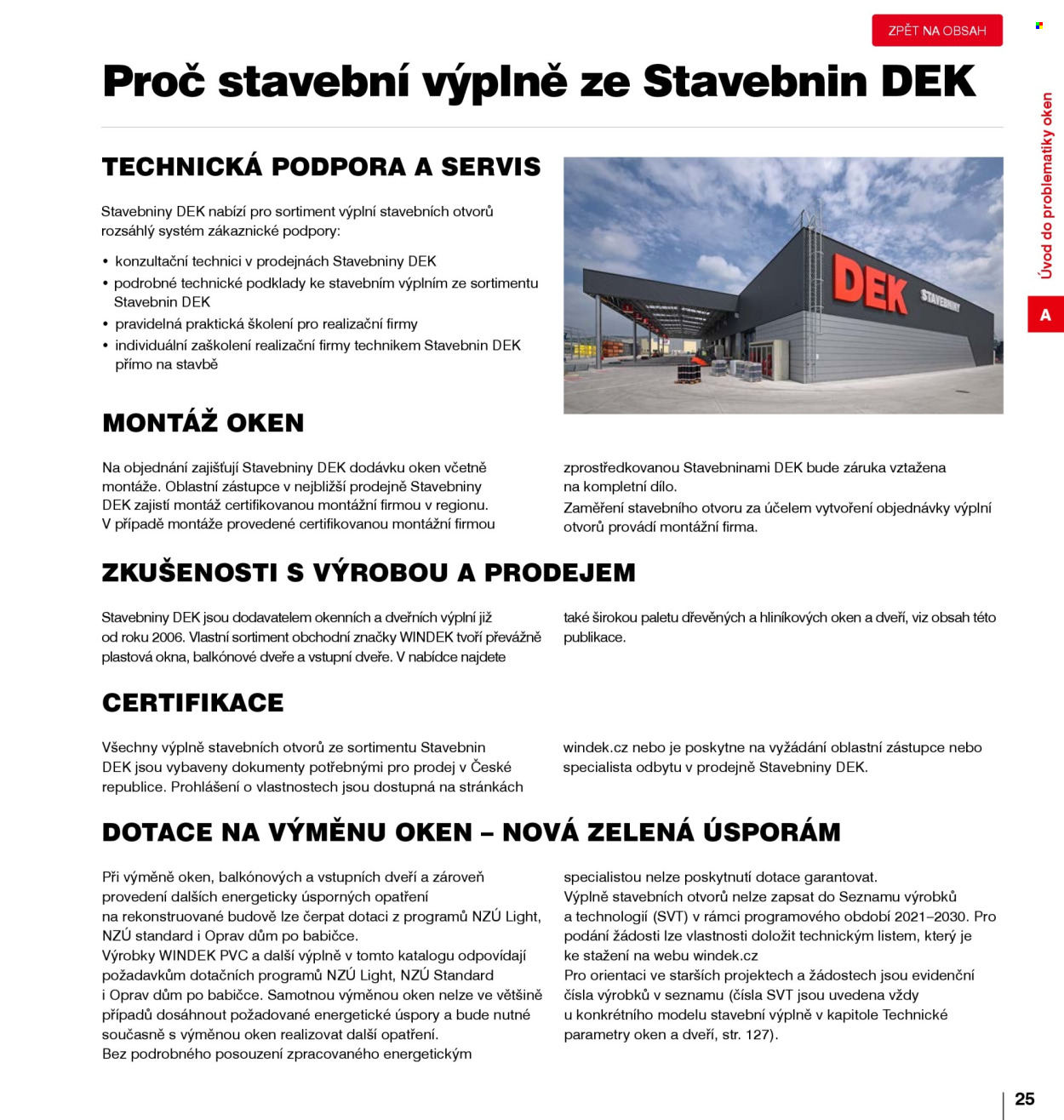 Leták DEK. Strana 24