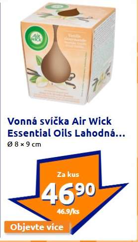 Vonná svíčka Air Wick Essential Oils Lahodná