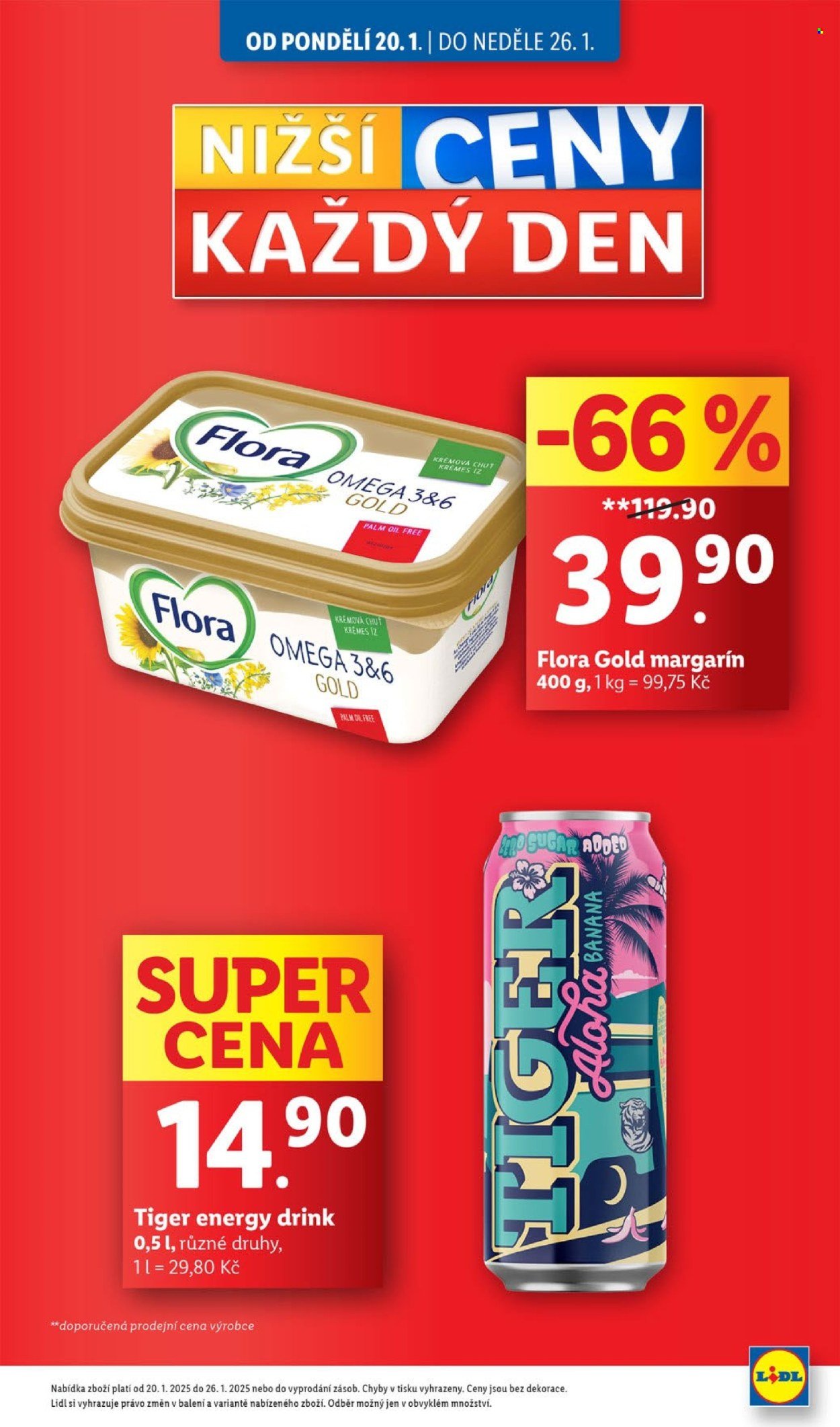 Leták Lidl - 20.1.2025 - 26.1.2025. Strana 1