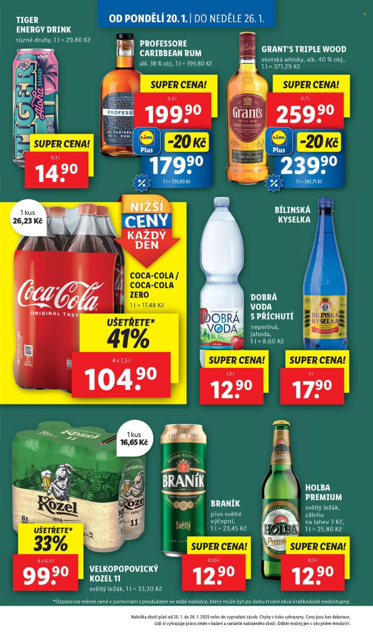 Leták Lidl - 20.1.2025 - 26.1.2025. Strana 1