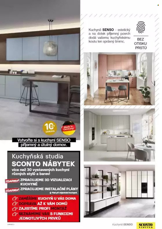 Leták SCONTO NÁBYTEK. Strana 1