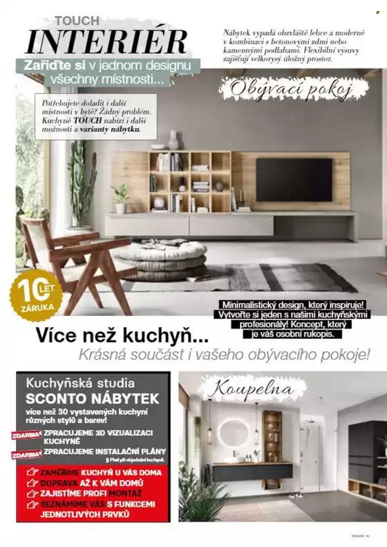 Leták SCONTO NÁBYTEK. Strana 1