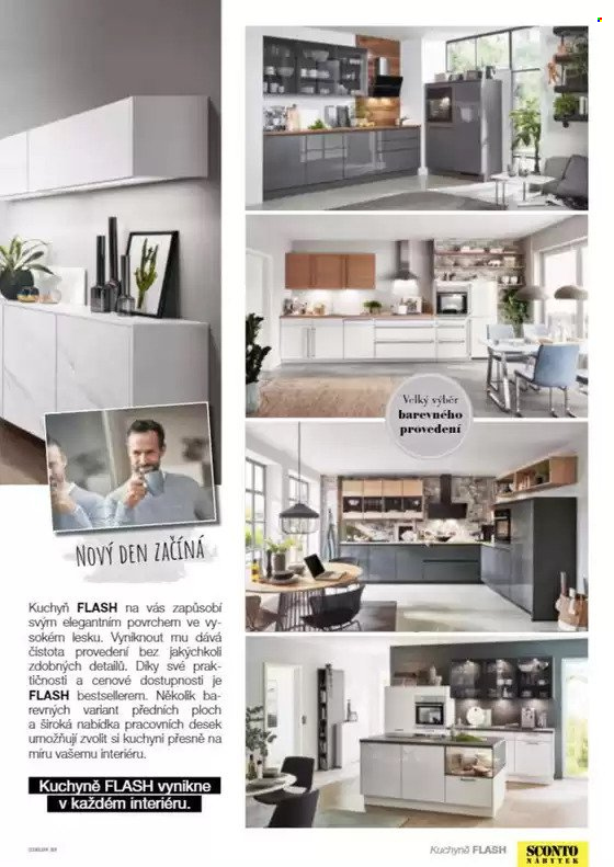 Leták SCONTO NÁBYTEK. Strana 1