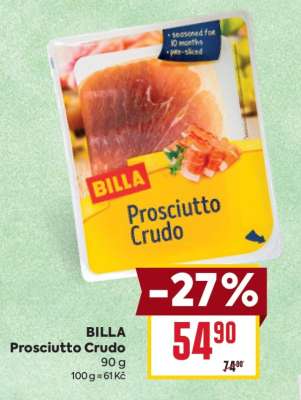 BILLA Prosciutto Crudo