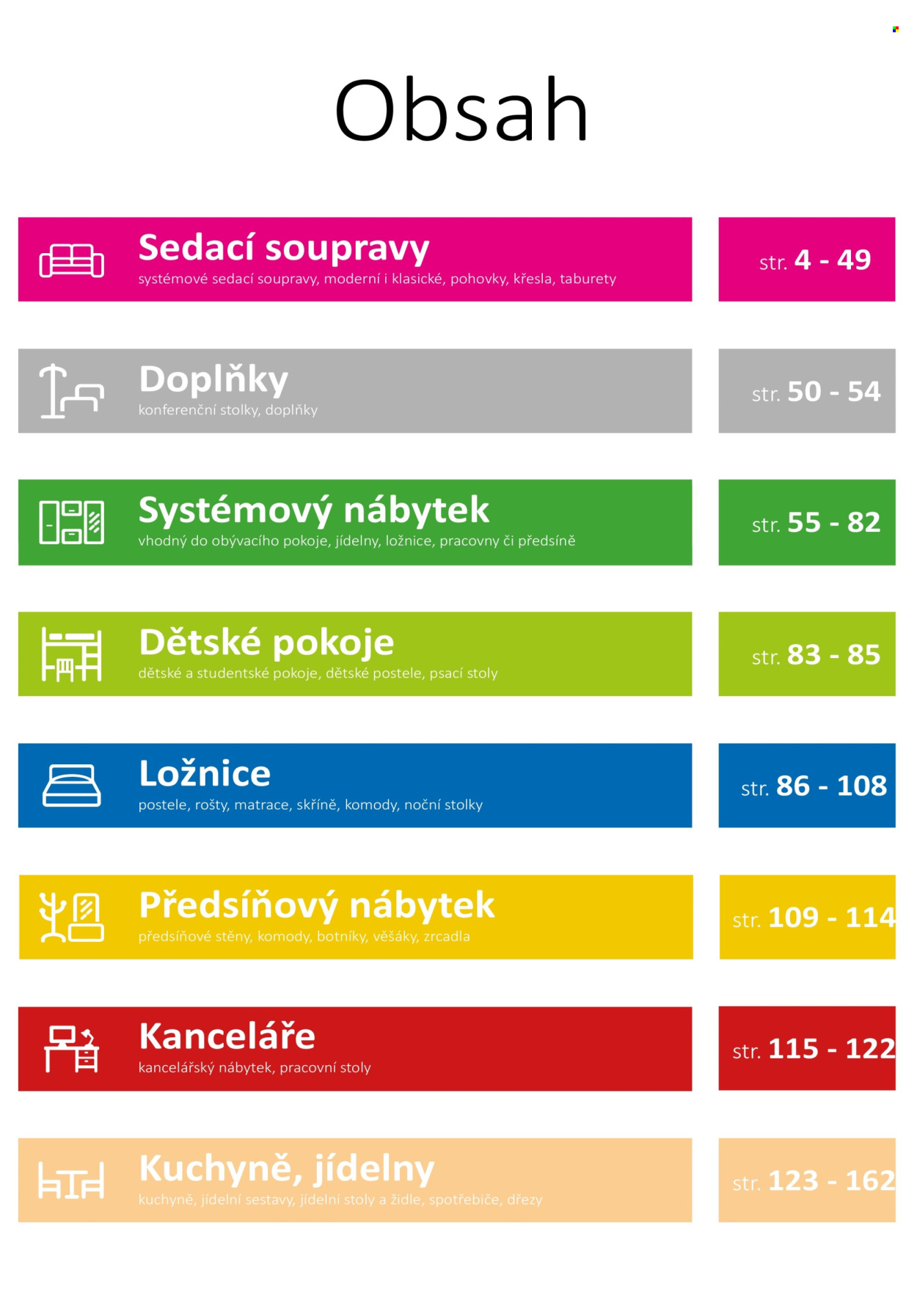 Leták Nábytek Jamall. Strana 1