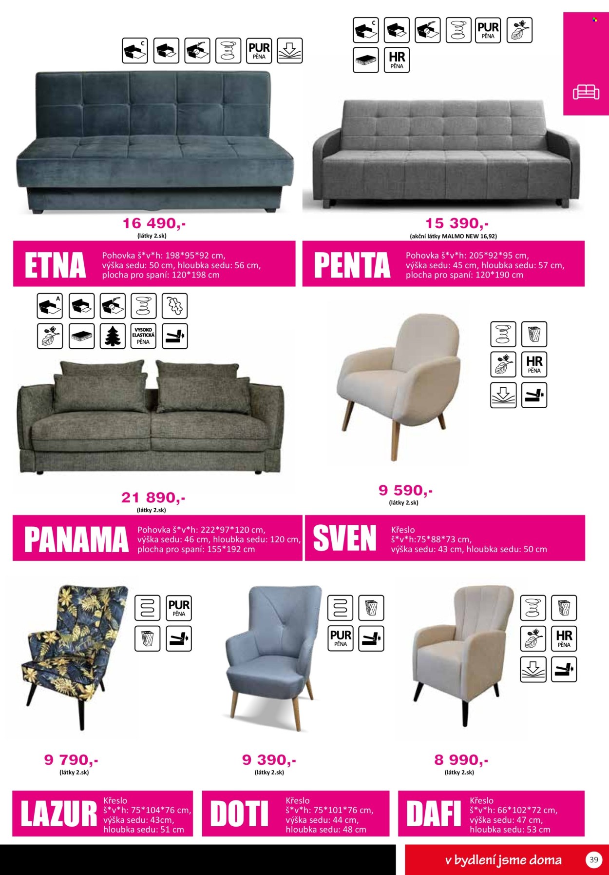 Leták Nábytek Jamall. Strana 1