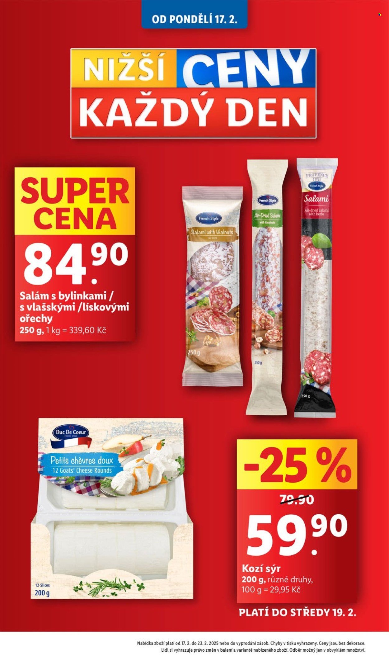 Leták Lidl - 17.2.2025 - 23.2.2025. Strana 1