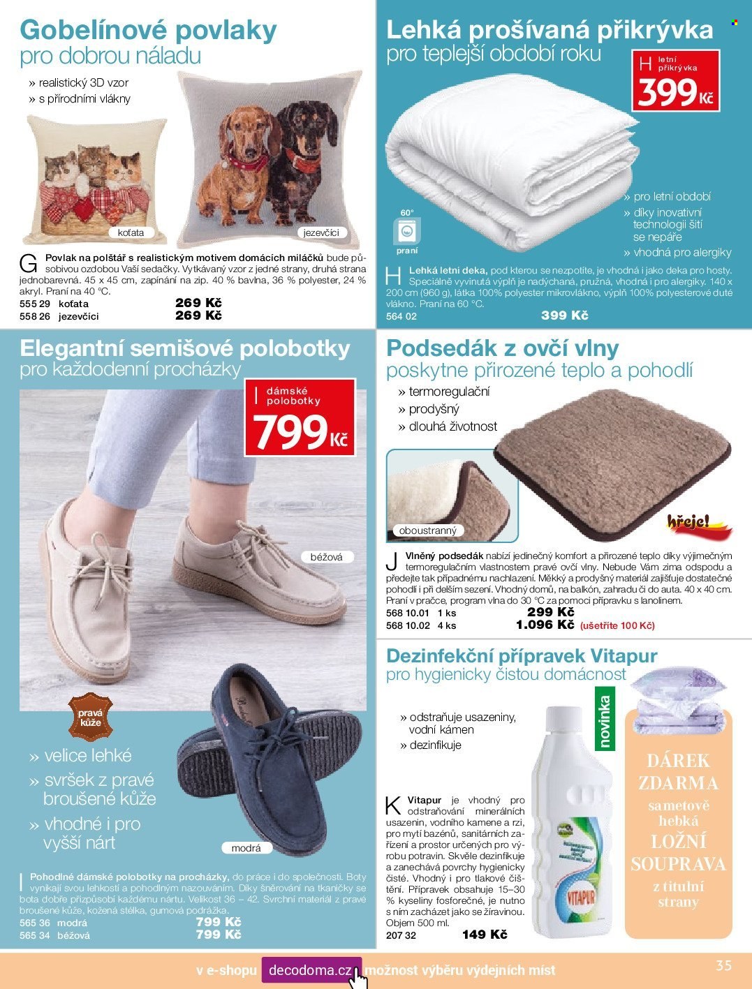 Leták decoDoma. Strana 1