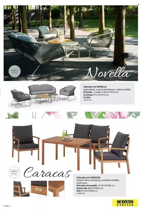 Leták SCONTO NÁBYTEK. Strana 1