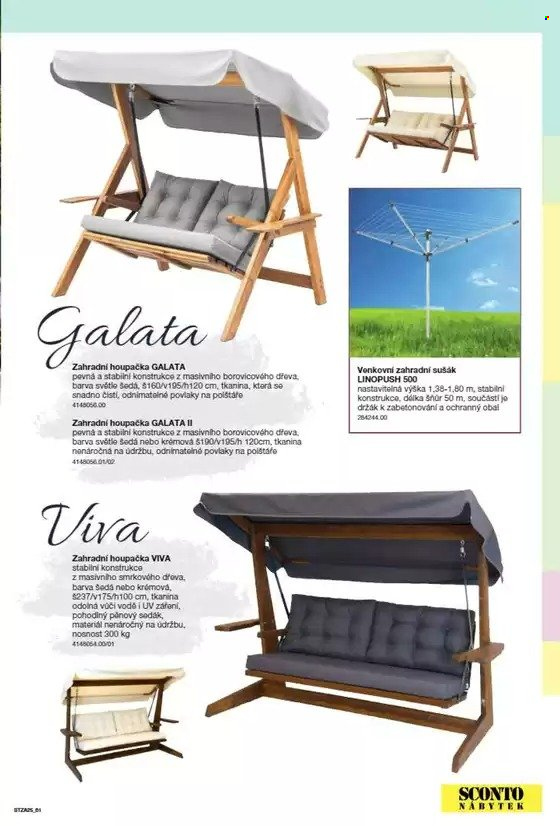 Leták SCONTO NÁBYTEK. Strana 1