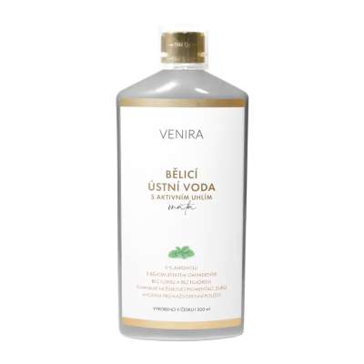 Venira Bělicí ústní voda s aktivním uhlím