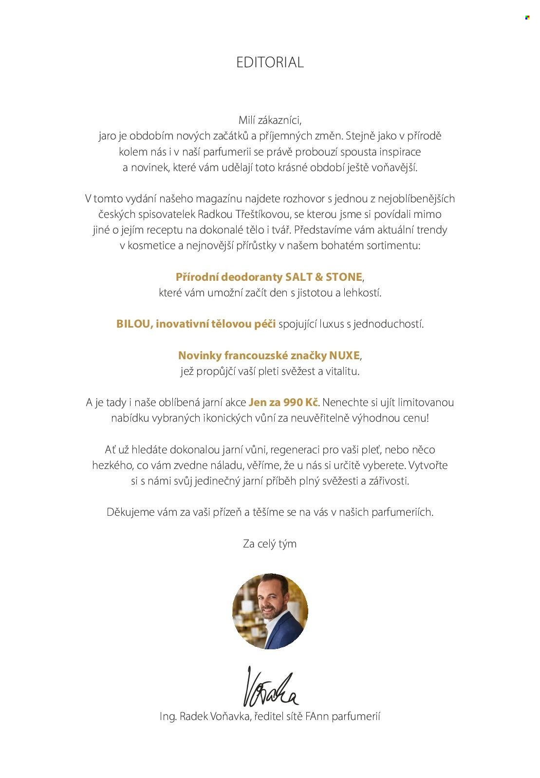 Leták FAnn parfumerie - 1.3.2025 - 31.5.2025. Strana 1