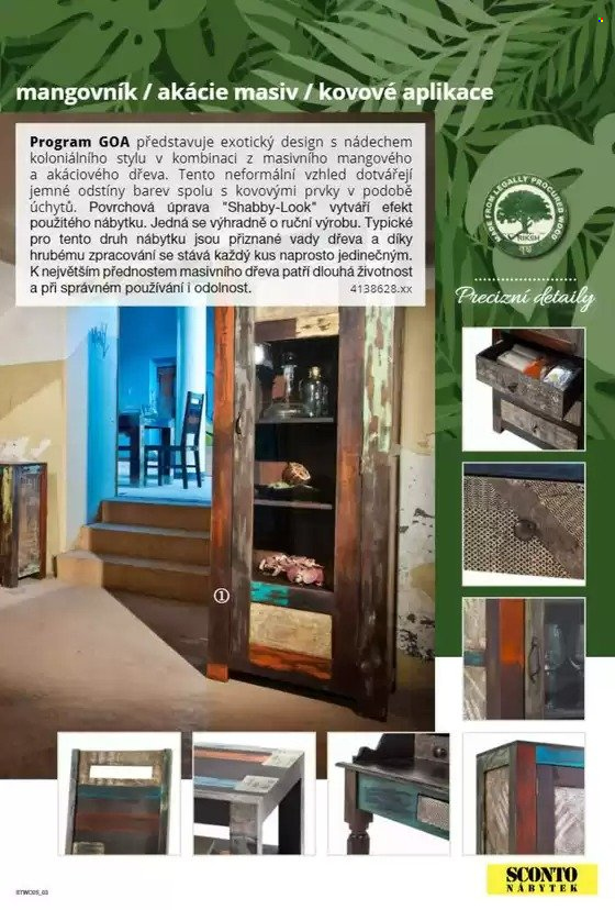 Leták SCONTO NÁBYTEK. Strana 1