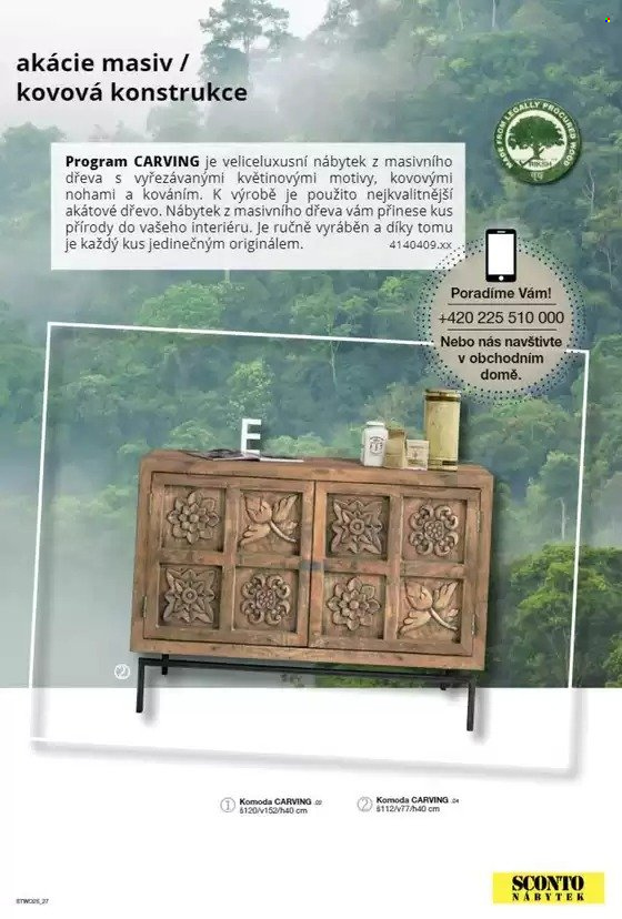 Leták SCONTO NÁBYTEK. Strana 1