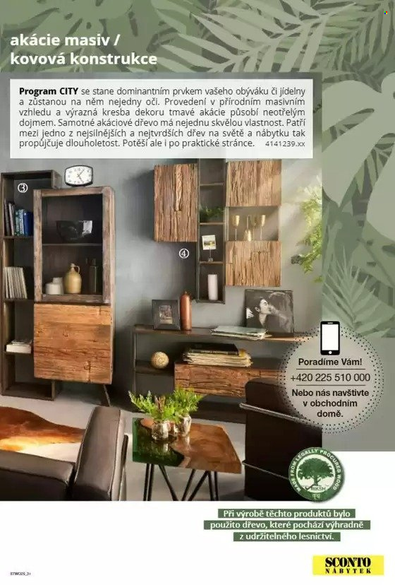Leták SCONTO NÁBYTEK. Strana 1