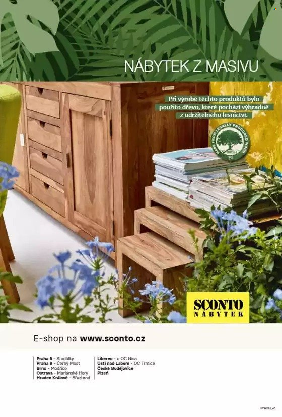 Leták SCONTO NÁBYTEK. Strana 1