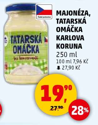 Tatarská omáčka Karlova Koruna