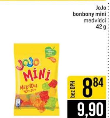 JoJo bonbony mini medvídci 42 g