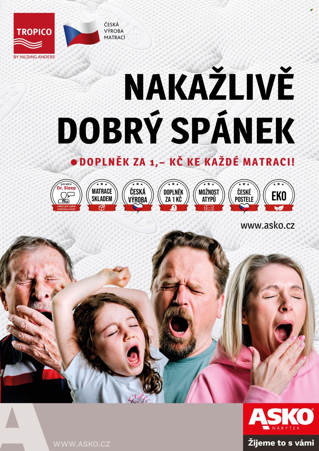 Leták ASKO. Strana 1