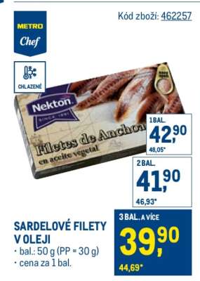 SARDELOVÉ FILETY V OLEJI