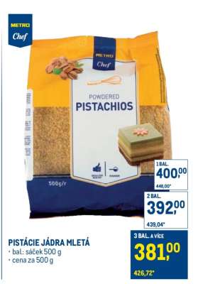 PISTÁCIE JÁDRA MLETÁ