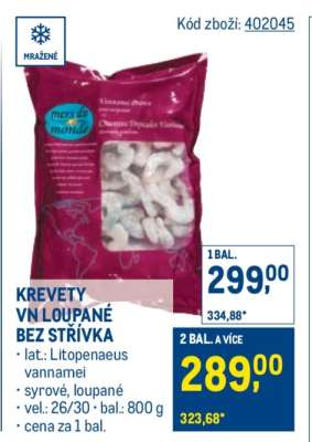 KREVETY VN LOUPANÉ BEZ STŘÍVKA