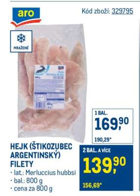 Hejk (Štikozubec argentinský), filety