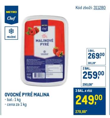 OVOCNÉ PYRÉ MALINA
