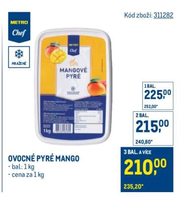 OVOCNÉ PYRÉ MANGO