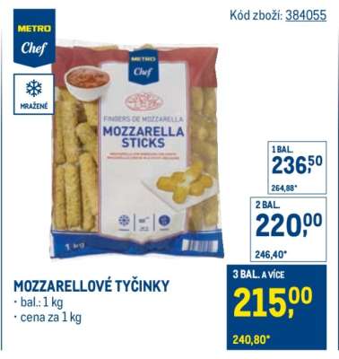 Mozzarellové tyčinky