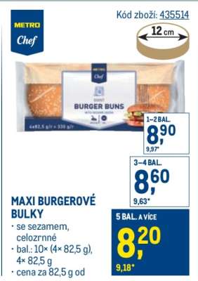 MAXI BURGEROVÉ BULKY