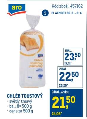 Chléb toustový